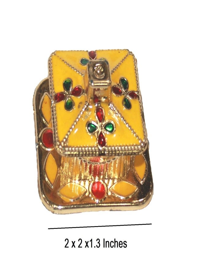 GRI9 Indian Dark Red Pure Kumkum Powder (Sindoor, Kumkuma, Kum Kum) For Makeup, Pooja And Other Hindu Rituals (Dark Red, Fancy Box 2) - Image 3