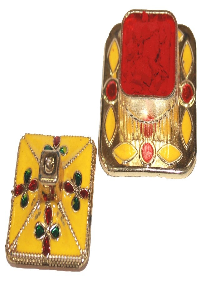 GRI9 Indian Dark Red Pure Kumkum Powder (Sindoor, Kumkuma, Kum Kum) For Makeup, Pooja And Other Hindu Rituals (Dark Red, Fancy Box 2) - Image 1
