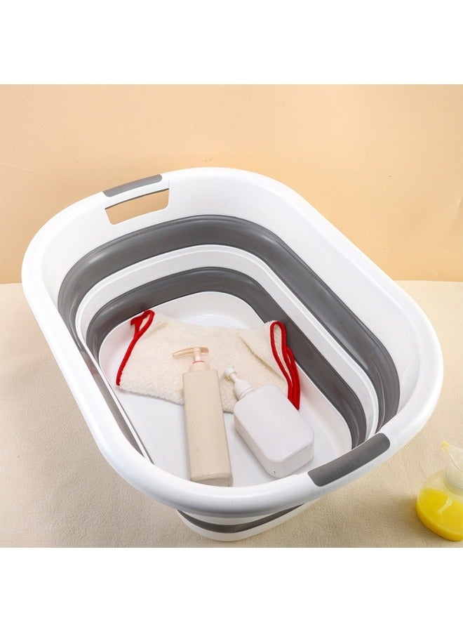 10.5 Gallon (40L) Collapsible Plastic Laundry Basket with Handle - Foldable Pop Up Storage Container/Organizer - Space Saving Portable Hamper for Sorting Clothes Hamper/Basket  - Image 5