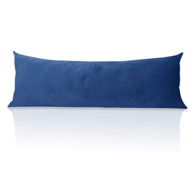 StangH Velvet Body PillowCover 20 x 54 Blue Pillow Cover Winter Season Soft Warm Body Pillow Protector Cover for Pregnant WomenSide Sleeper Royal Blue 20x54 inches 1 Pc