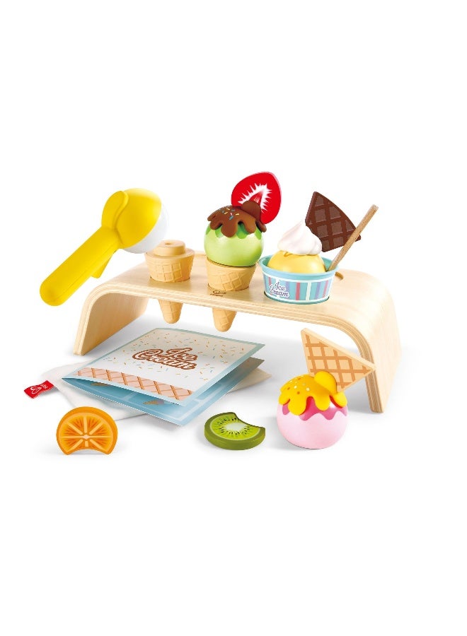 Hape مجموعة هابي كريمي دريمي لزاوية الآيس كريم للعب التخيلي - Image 3