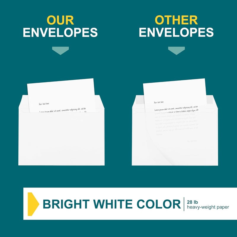 EnDoc 9x12 Booklet Envelopes - 15 pack - Mailing Envelopes Self Seal with Peel & Seal Closure - Open-Side 9 x 12, Blank Plain White 28 lb Paper, for Home and Business - Image 5