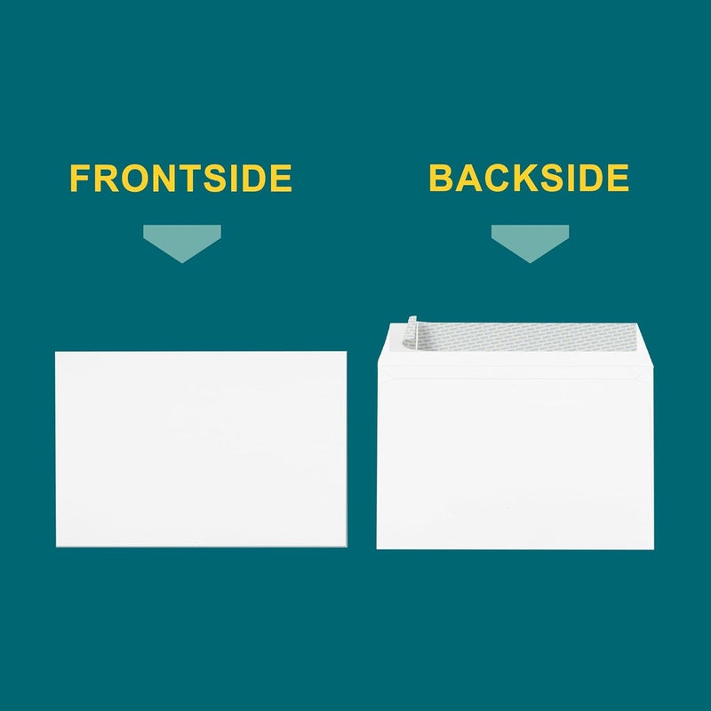 EnDoc 9x12 Booklet Envelopes - 15 pack - Mailing Envelopes Self Seal with Peel & Seal Closure - Open-Side 9 x 12, Blank Plain White 28 lb Paper, for Home and Business - Image 2