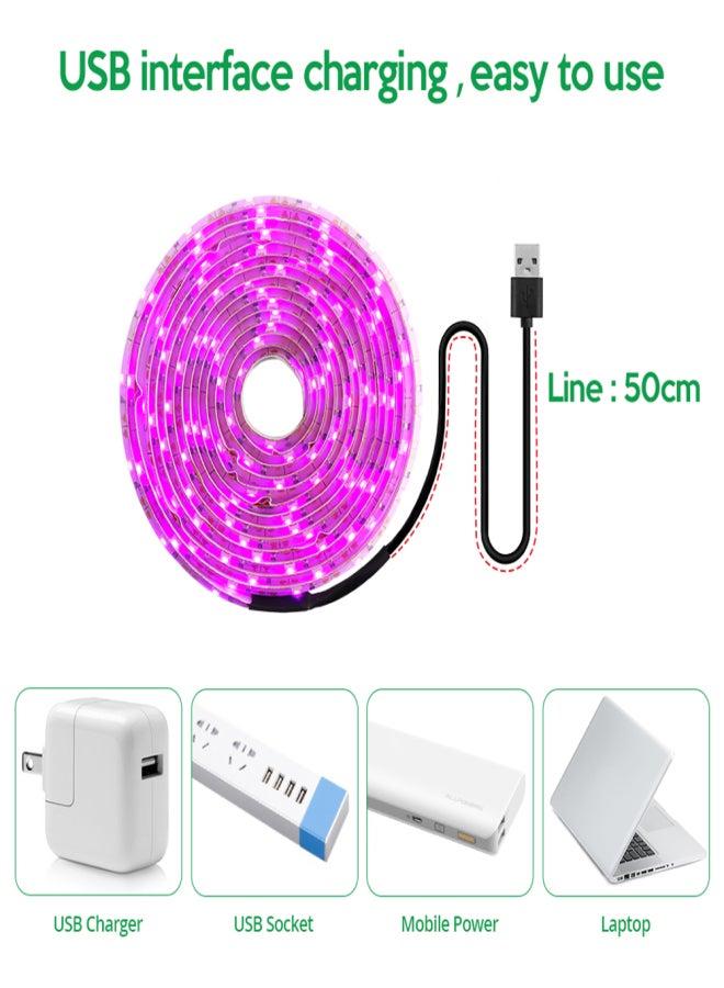 شريط إضاءة LED عالي الكثافة بتقنية SMD لنمو النباتات - شريط نباتي رفيع ومرن كامل الطيف مع غلاف من الألومنيوم غير اللامع، مثالي للمزارعين الحضريين، ومزارعي الزراعة المائية، ومزارعي الحدائق المنزلية. - Image 4