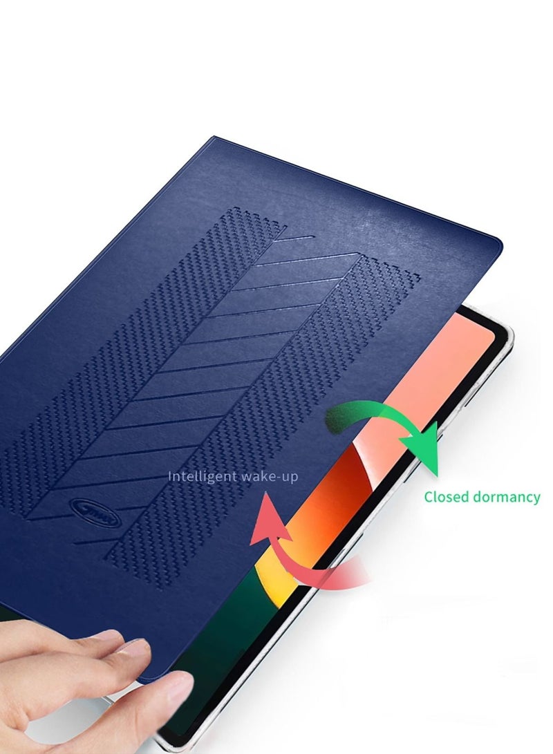 GMAX Premium PU Leather Smart Flip Case Cover Auto Sleep and Wake for Xiaomi Pad 5 / Xiaomi Pad 5 Pro 2021 11 Inch – Navy Blue - Image 4