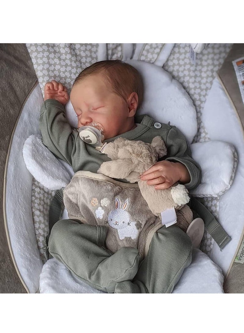 Arabest Lifelike Reborn Baby Dolls Boy - 17-Inch Baby Soft Body Realistic-Newborn Baby Dolls Full Body Vinyl Anatomically Correct Real Life Baby Dolls with Toy Accessories for Kids Age 3+ - Image 1