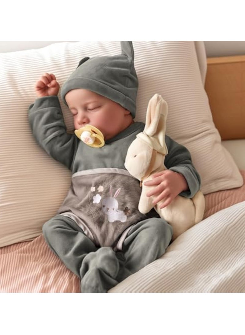 Arabest Lifelike Reborn Baby Dolls Boy - 17-Inch Baby Soft Body Realistic-Newborn Baby Dolls Full Body Vinyl Anatomically Correct Real Life Baby Dolls with Toy Accessories for Kids Age 3+ - Image 4