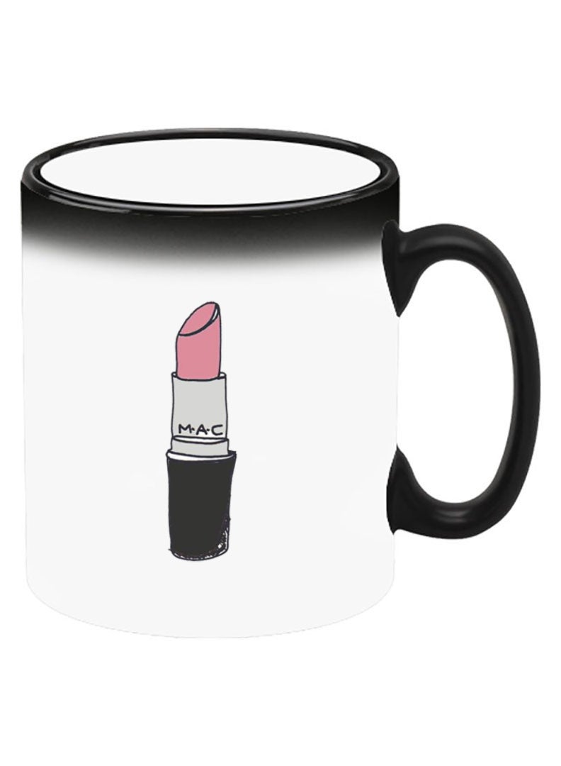 Theodor Color Changing Heat Sensitive Ceramic Mug, Image Revealed When HOT Liquid is Added! Lipstick - Image 2