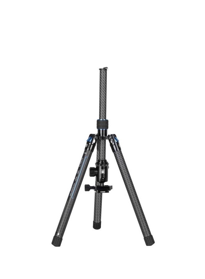sirui SIRUI Carbon Fiber Travel Tripod with E-10 360° Ball Head, 59.8” Compact Camera Tripod AT-125, Quick Release Reverse Folding Legs, Reversible Center Column, Max Load 17lbs - Traveler X-II - Image 4