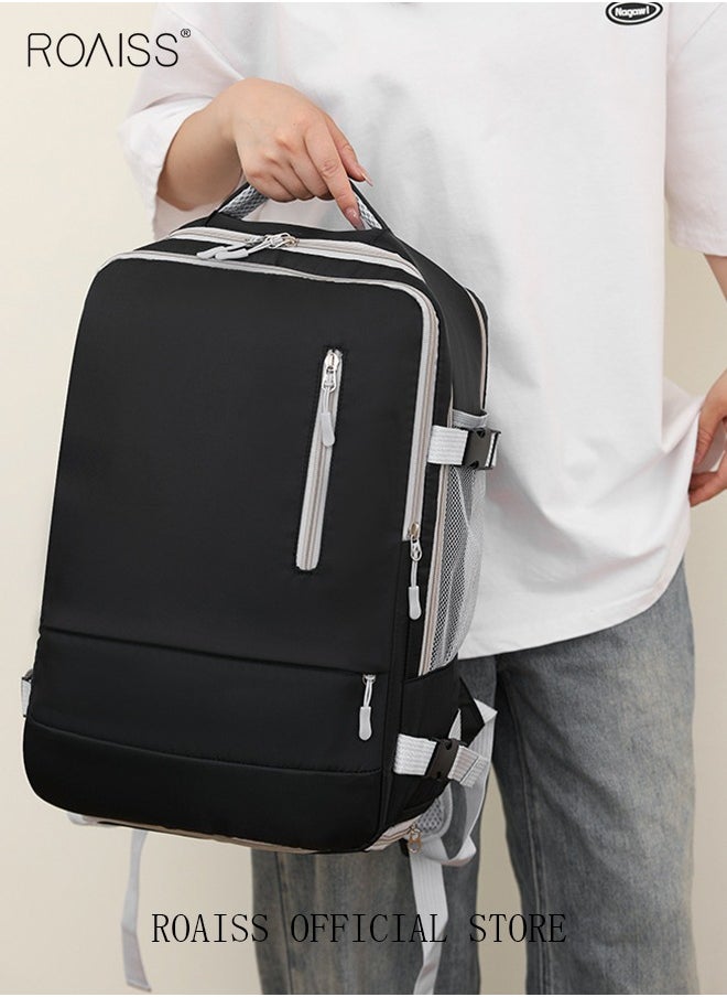 roaiss - Unisex Functional Backpack with Large Capacity Storage Scientific Storage Simple Style Short Distance Travel Bag Student Backpack Laptop Bag - Image 1