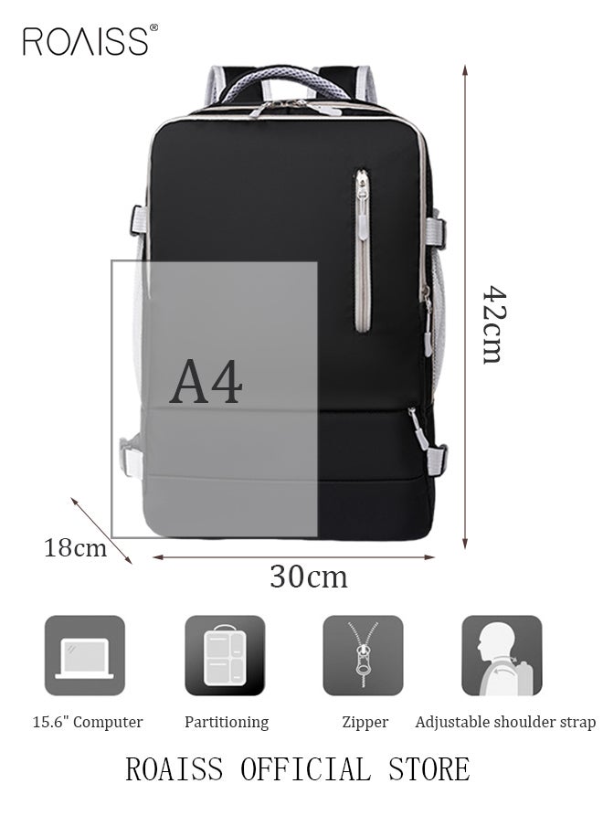 roaiss - Unisex Functional Backpack with Large Capacity Storage Scientific Storage Simple Style Short Distance Travel Bag Student Backpack Laptop Bag - Image 1