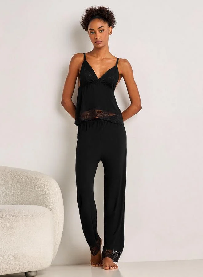 سبلاش فيڤ Pyjama Set Spaghetti Strap Top and Trousers