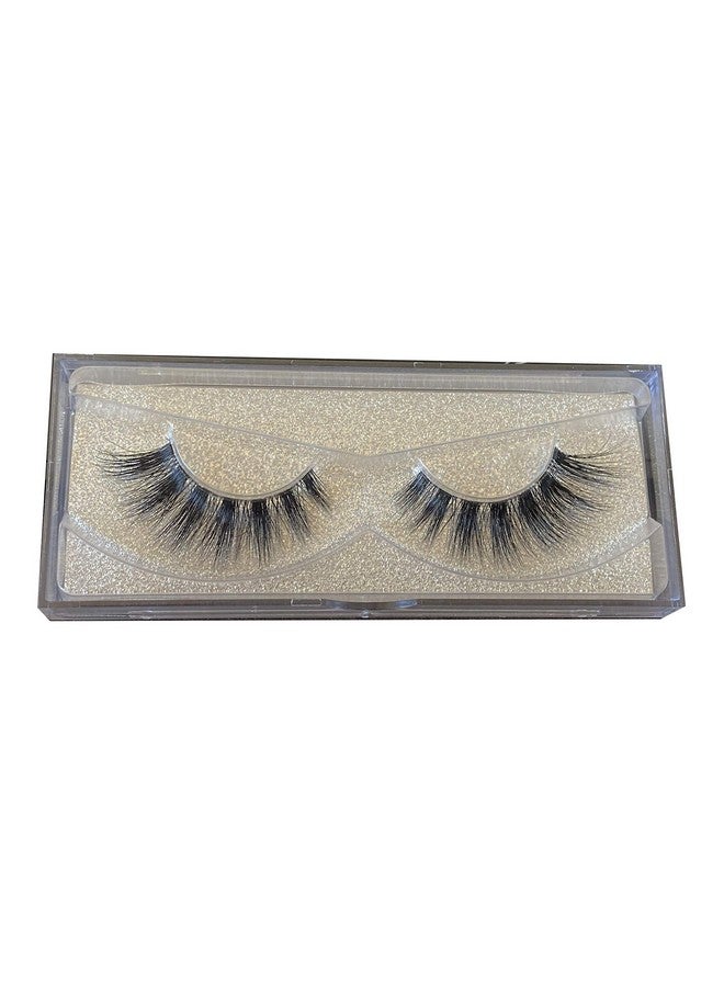 Alluring 3D Mink Lashes Reusable Strip 100% Siberian Mink Fur False Eyelashes Handmade Natural Style Cruelty Free D108 - Image 1