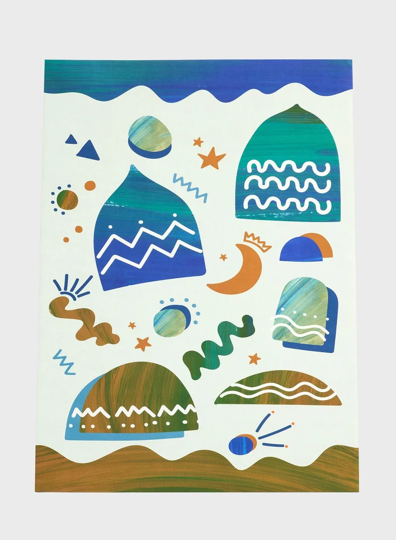 Sabr Starship Landing Ii' Compact Prayer Mat