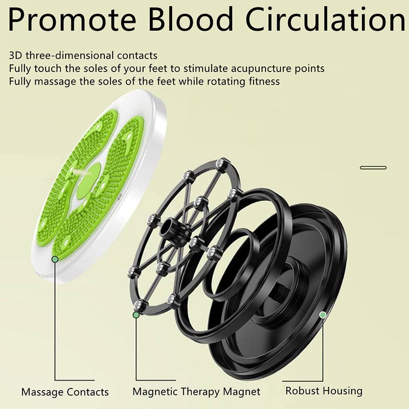 RLP Ab Twister Board for Exercise Waist Twisting Disc with 8 Magnets Fitness Twister with Handles Trims Waist Arms Hips and Thighs - Image 2