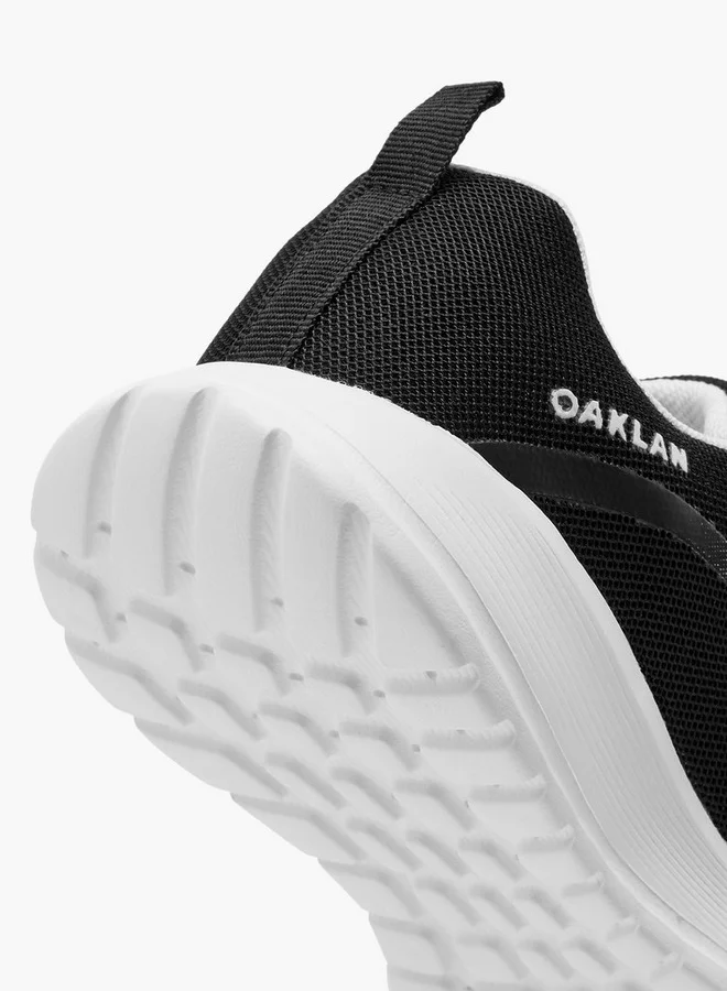 Oaklan by Shoexpress Girls Logo Detail Sports Shoes with Hook and Loop Closure