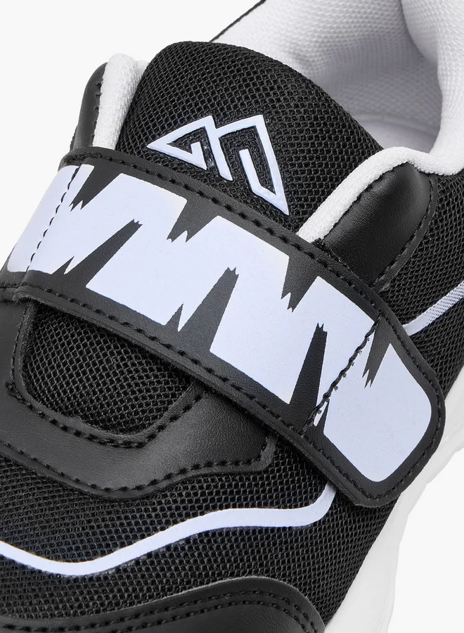Oaklan by Shoexpress Girls Logo Detail Sports Shoes with Hook and Loop Closure