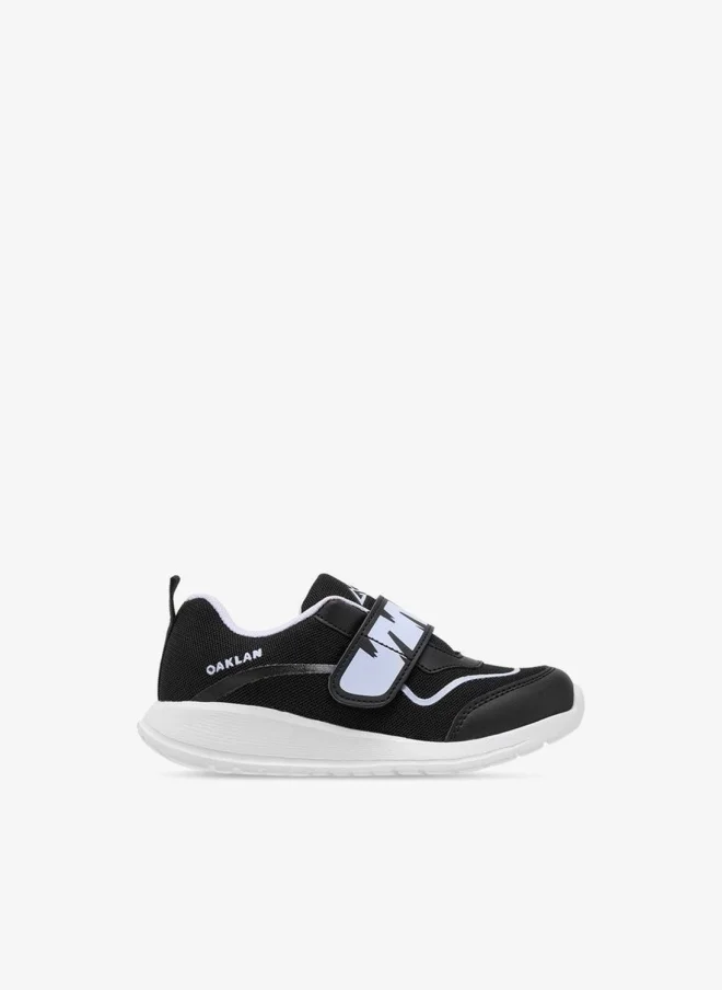 Oaklan by Shoexpress Girls Logo Detail Sports Shoes with Hook and Loop Closure