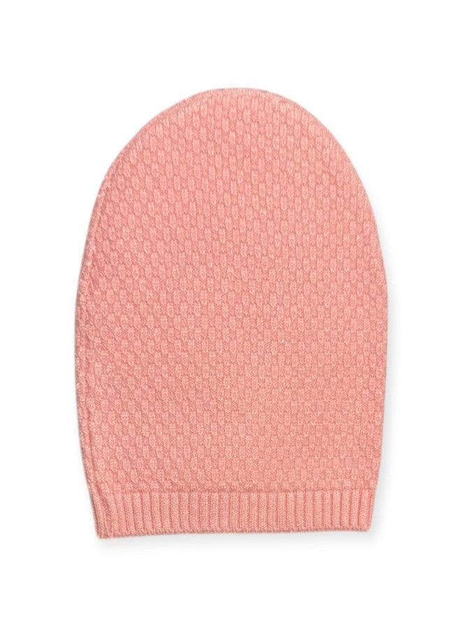 FAMWRAPZ Newborn Baby Woolen Knitted Cap - Soft & Cozy Winter Hat for 0-3 Months - Warm, Stretchable, and Breathable Beanie for Infant Boys & Girls - Ideal for Daily Use & Gifting Pink - Image 3