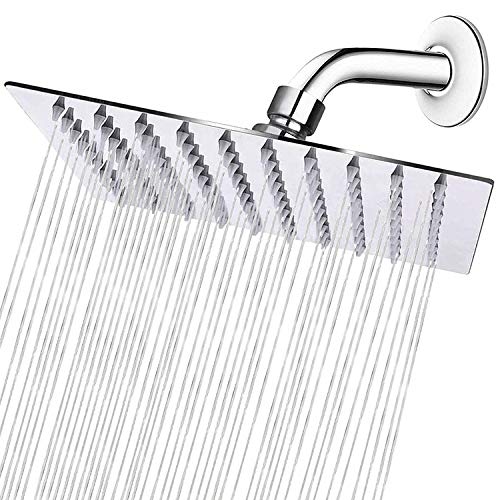 MAWSON Low Water Pressure Shower 8 8 inch Stainless Steel Without Rod