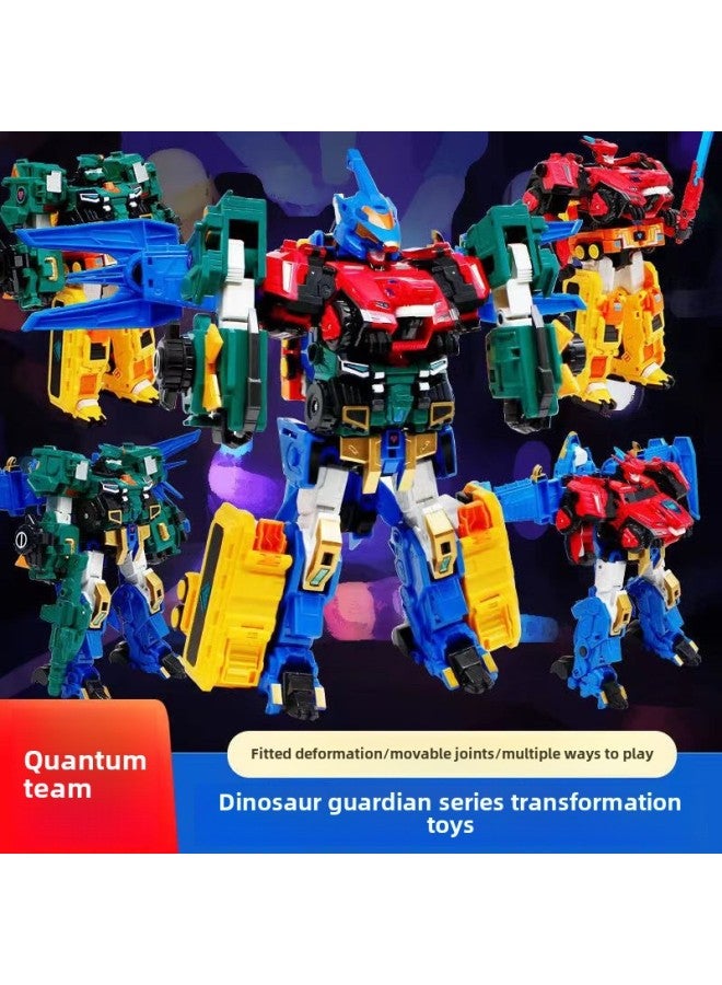 لعبة Quantum Team Dinosaur Guardian Glory Ares Fit Deformation Robot للأطفال، لعبة Boy Glory Breaking The Sky-اللون: 580816Triple Transformation Mecha 【نموذج Magic Wind War Soul-canglong Chariot-canglong】 - Image 2