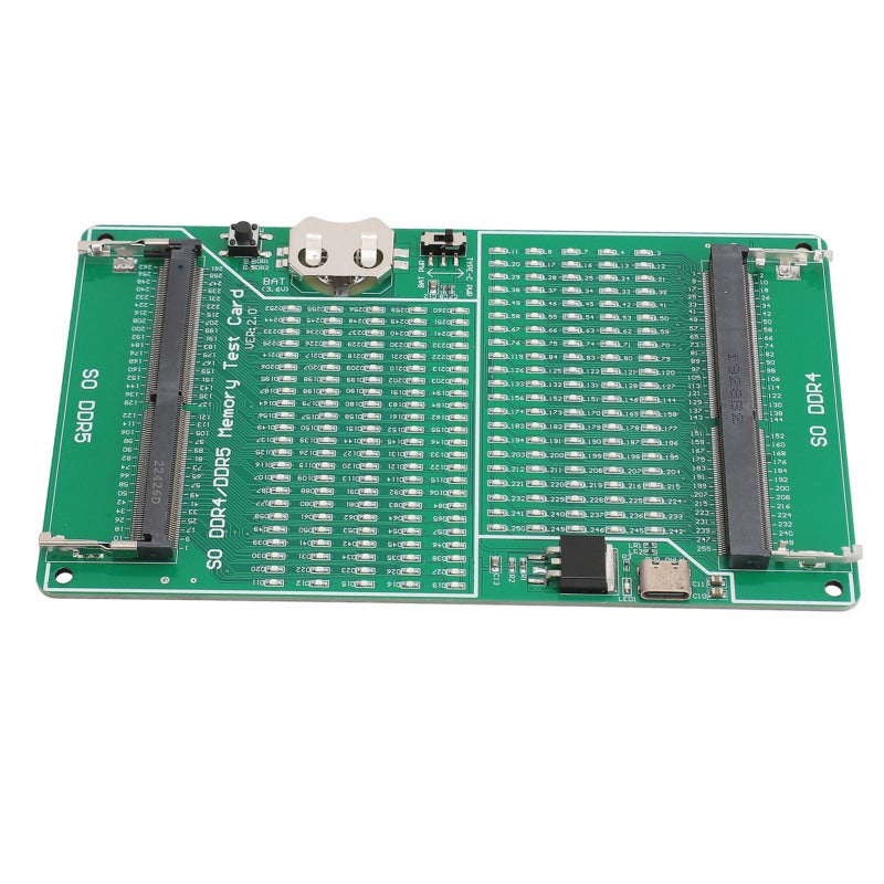 مختبر ذاكرة DDR4 DDR5 2 في 1 بطاقة اختبار رام للكمبيوتر المحمول مؤشر LED لكاشف أعطال الذاكرة لوحدات الكمبيوتر المحمول - Image 3