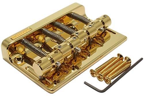 Gotoh 201B-4 Bass Bridge, Gold - Image 5