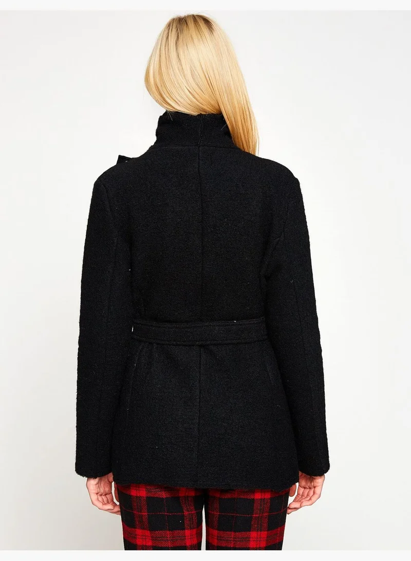 KOTON Wrapped Coat Belted