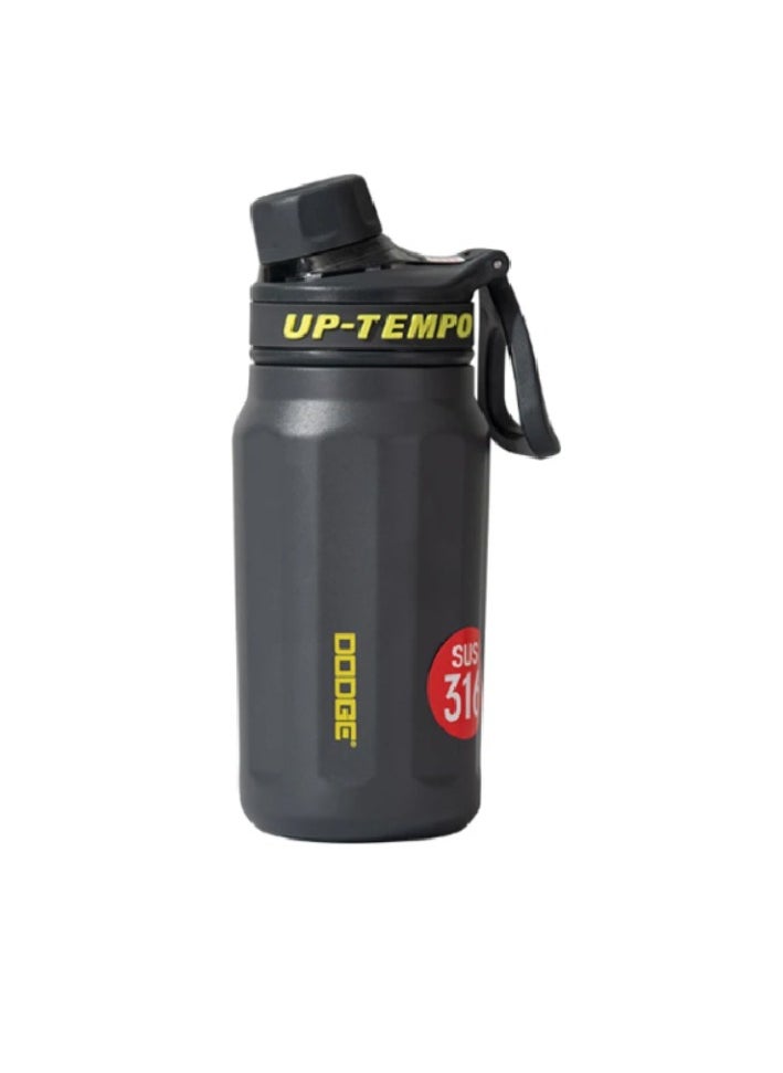 Dodge - Pure Hot & Cold Insulated Bottle with Advanced Thermal Insulation Technology Fits All Types of Liquids and Beverages Whether You Like It Cold or Hot With a Capacity of 670ml Pure keeps your drink at its temperature for an amazing 12 hours Color Grey - Image 1