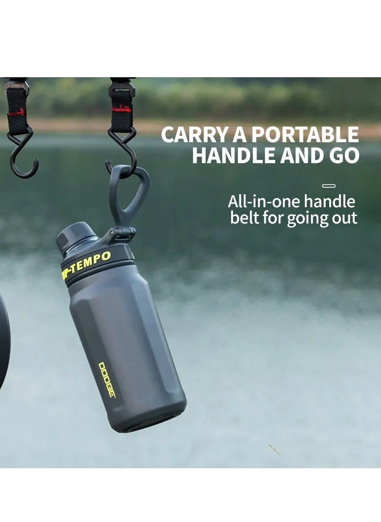 Dodge - Pure Hot & Cold Insulated Bottle with Advanced Thermal Insulation Technology Fits All Types of Liquids and Beverages Whether You Like It Cold or Hot With a Capacity of 670ml Pure keeps your drink at its temperature for an amazing 12 hours Color Grey - Image 1