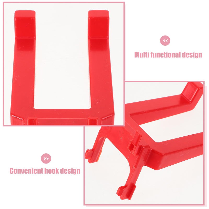 Spray Bottle Rack Holder with Large Dual Hooks Wall Mounted Garage Storage Organizer - Image 4