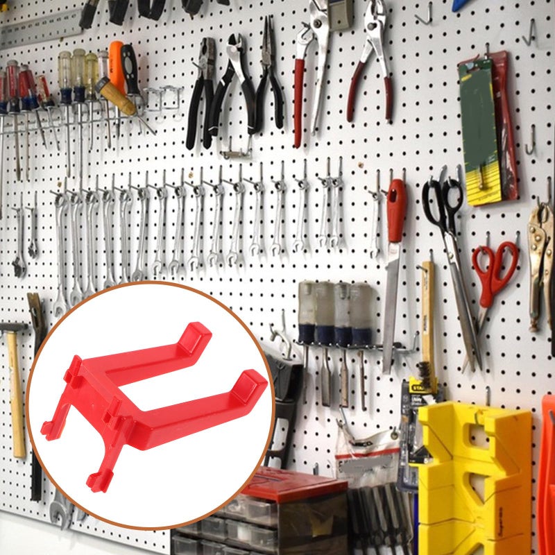 Spray Bottle Rack Holder with Large Dual Hooks Wall Mounted Garage Storage Organizer - Image 5