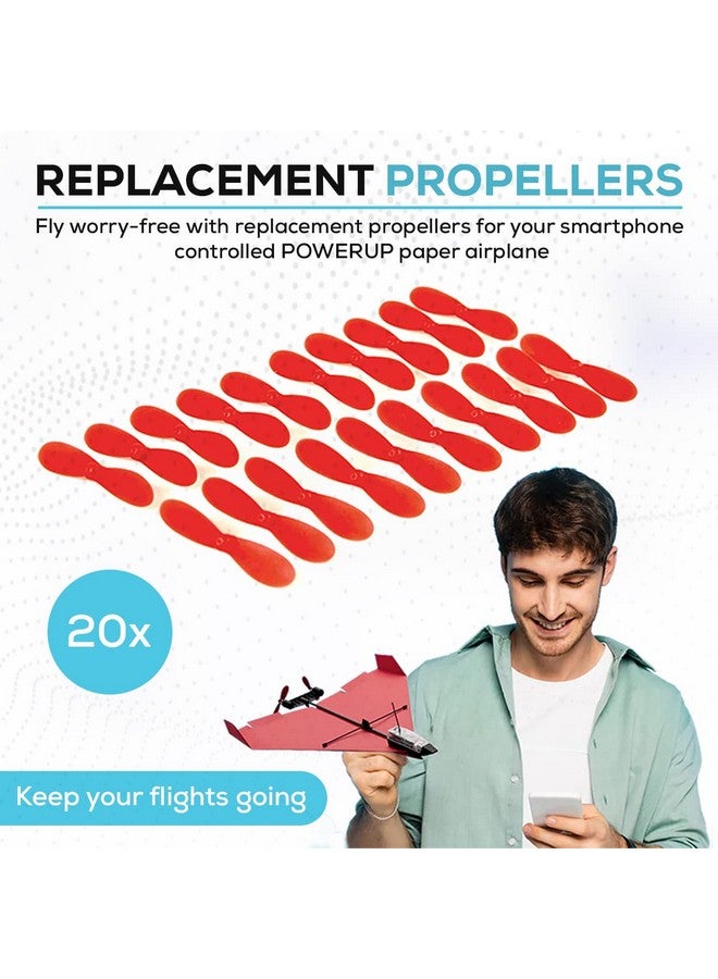 PowerUp POWERUP Propeller Kit - Official Set of 20 Spare Propellers for POWERUP 4.0 10L and 10R Propellers to Replace and Fix Damaged Components in The Field.  - Image 4