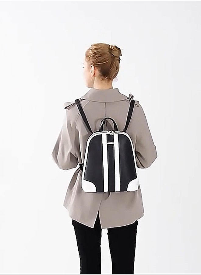 Generic - 3 Pcs Women Backpack Shoulder Bags PU Leather Ladies Rucksack School bags Waterproof Anti-theft Daypack for Work Travel Office Shopping Black - Image 1
