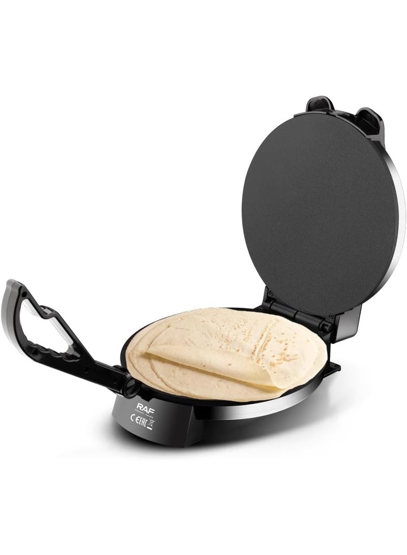RAF Professional Stainless Steel Roti Maker | 1800W RAF Non-Stick 10” Press | Easy Clean Chapati Maker - Image 2