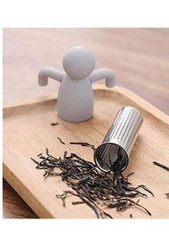 SYOSI Tea Infuser Filter, Loose Tea Cute Stainless Steel Ultra Fine Mesh Tea Supplies Steeper Diffuser Herbal Tea and Spices, Get the More Enjoyable Tea Times with Friends and Family (2 Pcs Gray)  - Image 5
