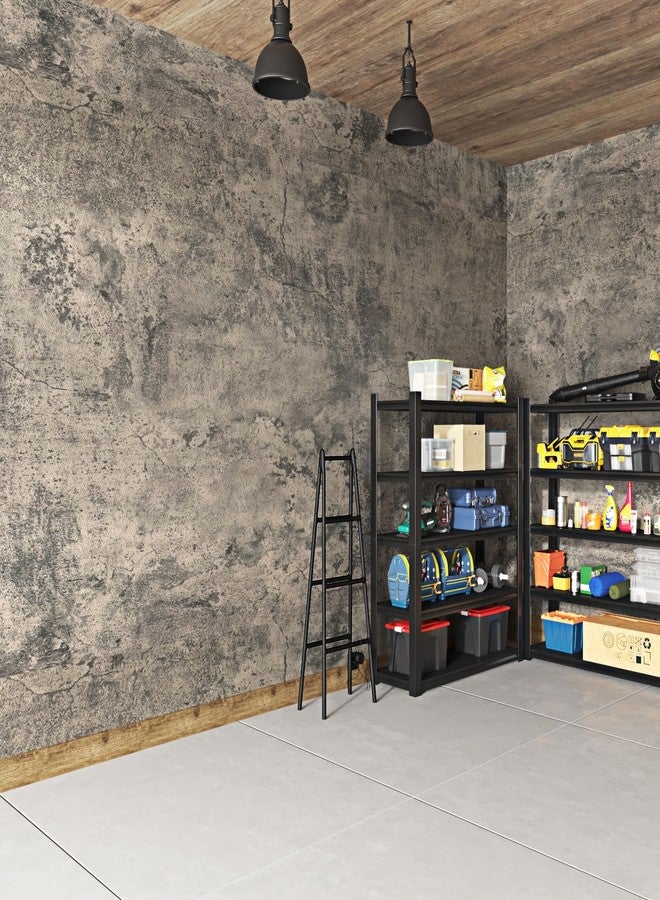 WESTICK Grey Concrete Wallpaper Peel and Stick 3D Cement Concrete Contact Paper Self Adhesive Textured Vinyl Wall Covering Removable Vintage Brown Accent Wallpaper for Living Room Basement 15.8"x80" - Image 4