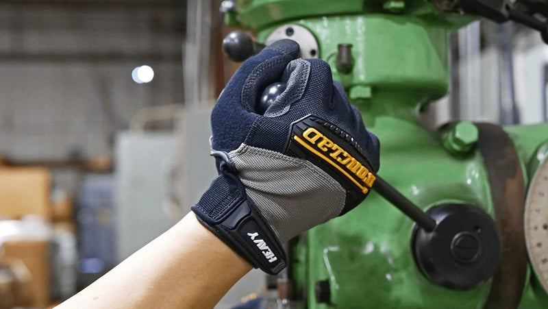 Ironclad Heavy Utility Work Gloves HUG, High Abrasion Resistance, Performance Fit, Durable, Machine Washable, (1 Pair), X-LARGE,Black & Grey - Image 3