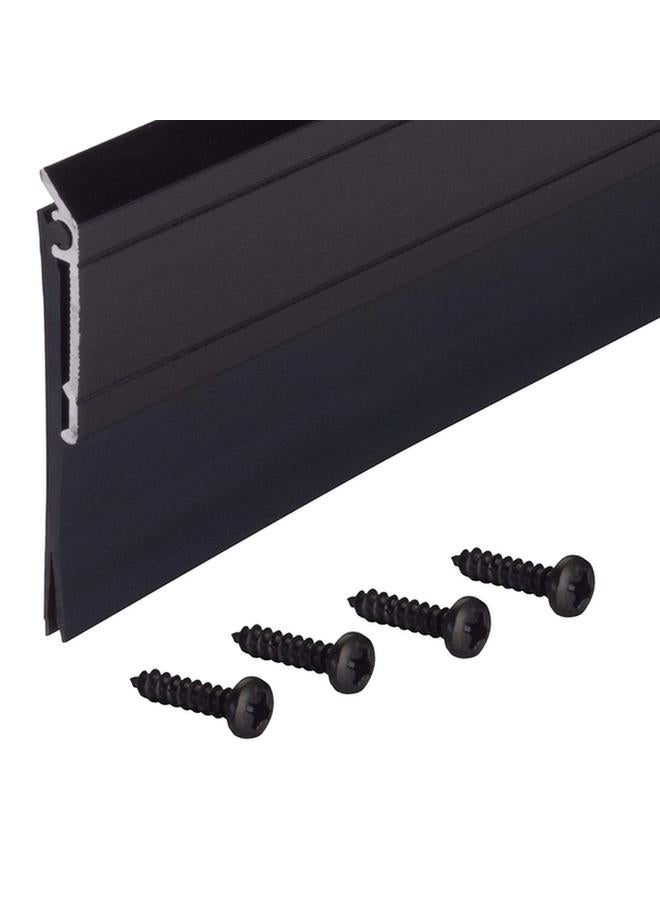M-D Building Products Aluminum and Vinyl Screw On Sweep for Doors Black 36 x 0.25inch - Image 1