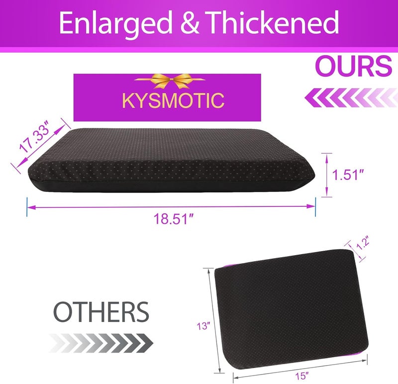 Purple Gel Seat Cushion for Long Sitting, Soft & Breathable - Image 4