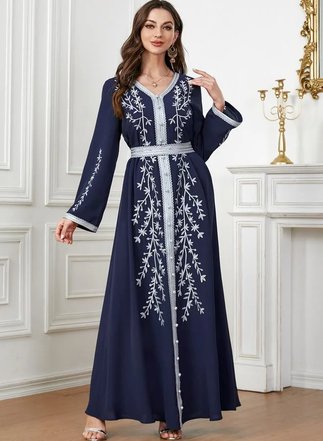 تايك تو جلابية مطرزة بحزام