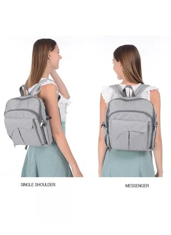 Baby - Baby Diaper Changing Backpack For Mother ,Dark Grey - Image 1