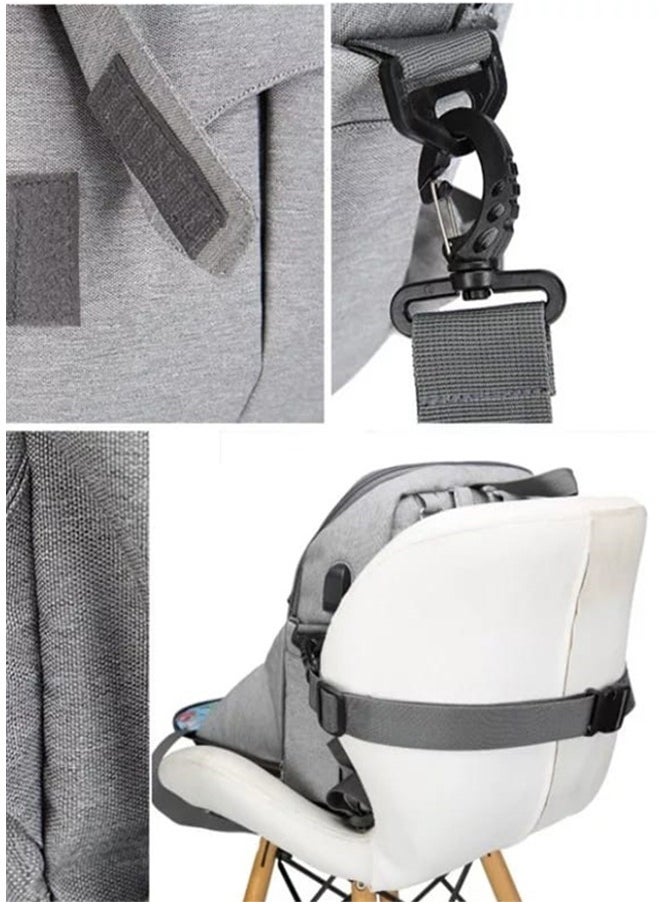Baby - Baby Diaper Changing Backpack For Mother ,Dark Grey - Image 1