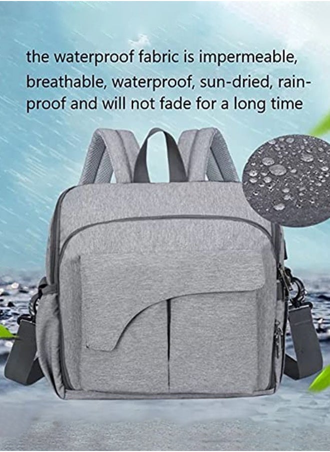 Baby - Baby Diaper Changing Backpack For Mother ,Dark Grey - Image 1