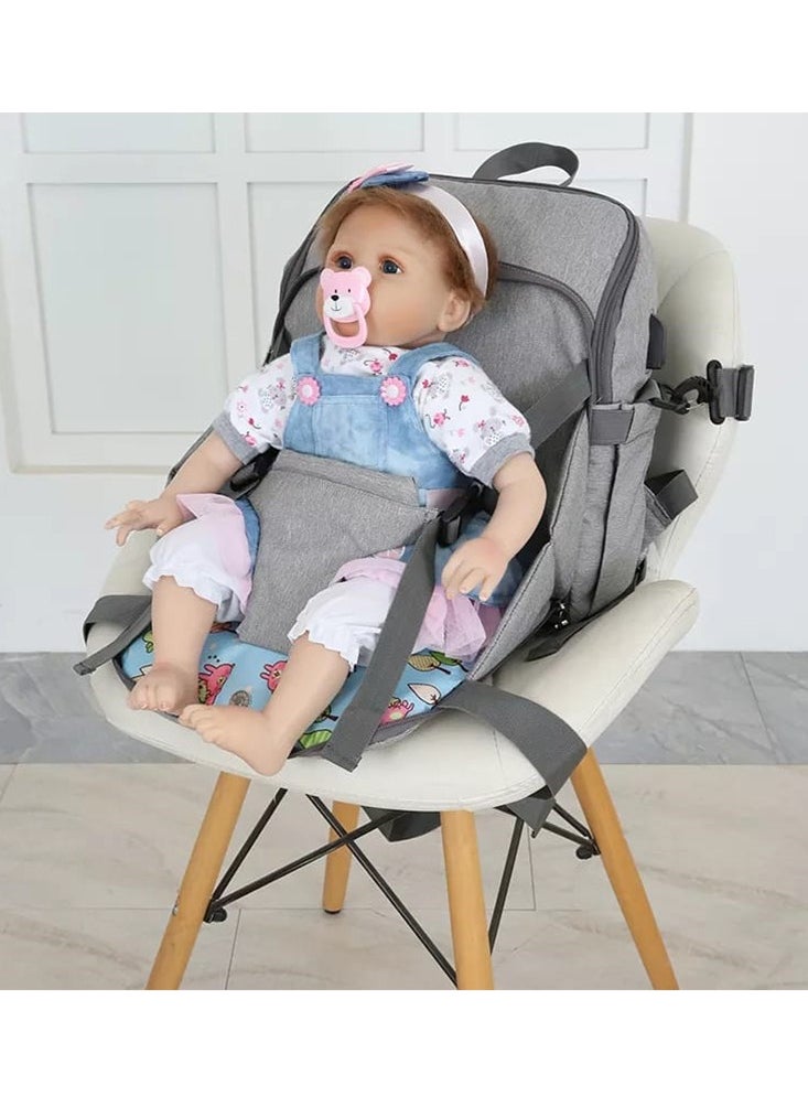 Baby - Baby Diaper Changing Backpack For Mother ,Dark Grey - Image 1