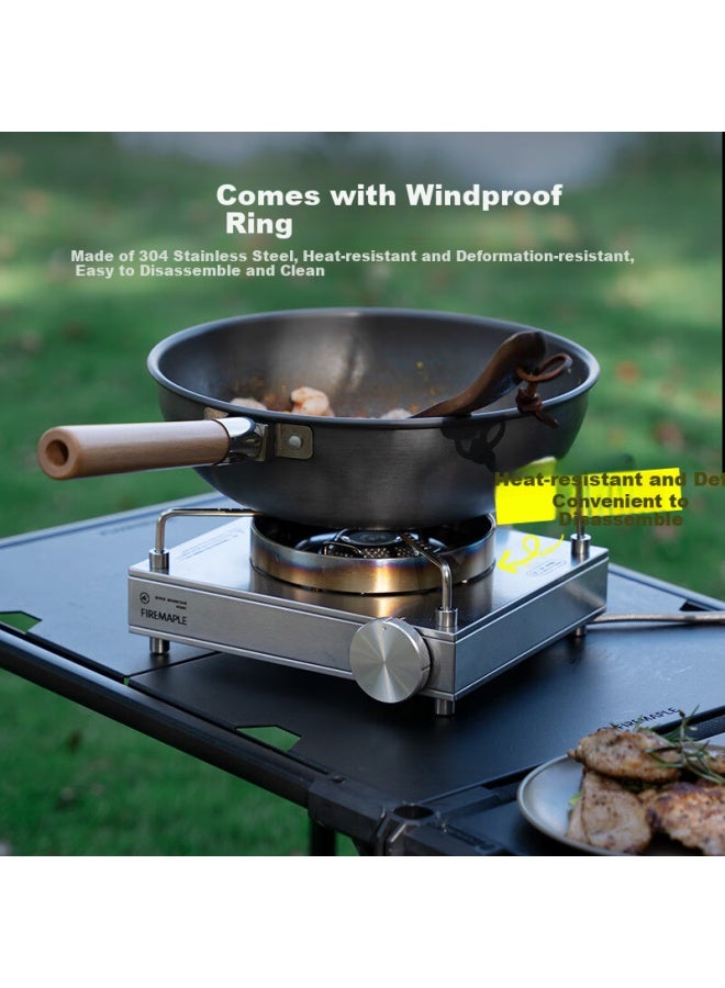 Fire-Maple Fire-maple Mountain Ultra-thin Split-type Cartridge Stove 7100w Outdoor Portable Stove Tea Stove Windproof Gas Stove - Image 3