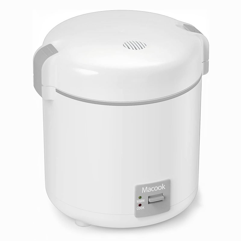 Macook Small Rice Cooker 1-1.5 Cup Uncooked (3 Cups Cooked), Mini Rice Cooker with Removable Non-Stick Pot, One Touch & Keep Warm Function, Travel Rice Cooker for Grain Soup - Image 1