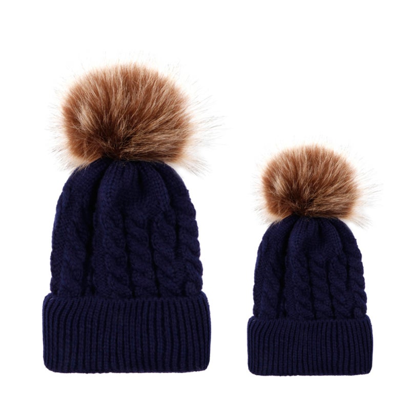 Crocheted Beanie: Navy Blue Size 1 Premium Acrylic Super Soft Warm - Stretchy Snug Non-Itchy Knitted Cap for Winter Casual Daily Party Baby Gift Recipients - Image 2