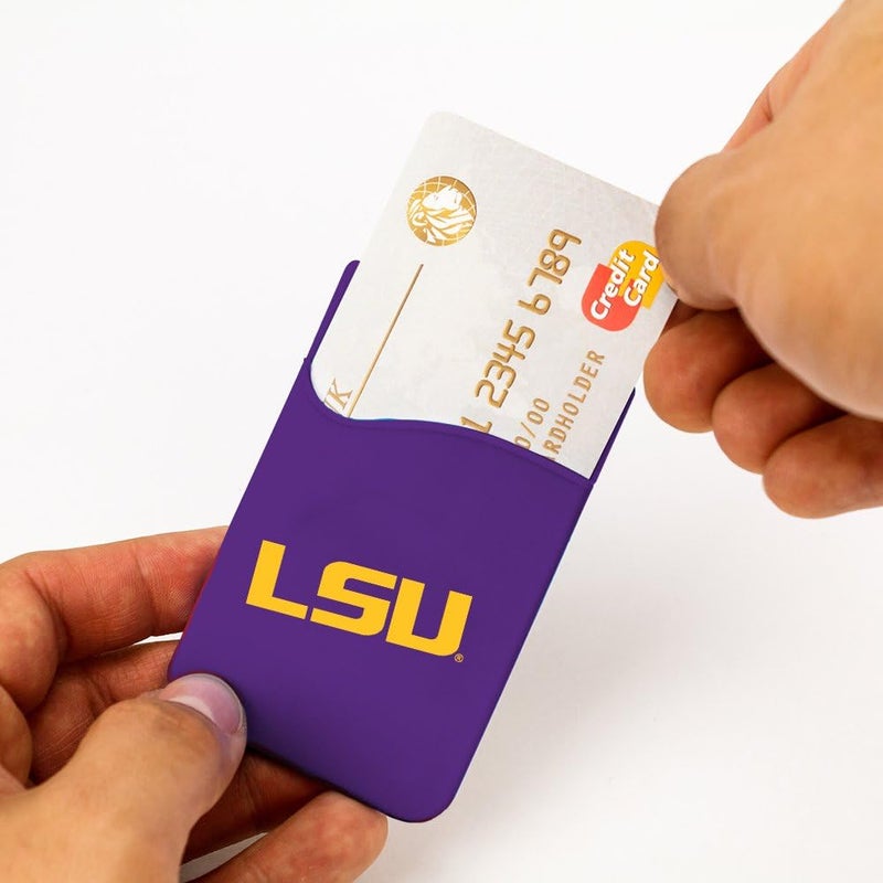 Guard Dog Silicone Credit Card Holder/Phone Wallet - LSU Tigers - Image 3