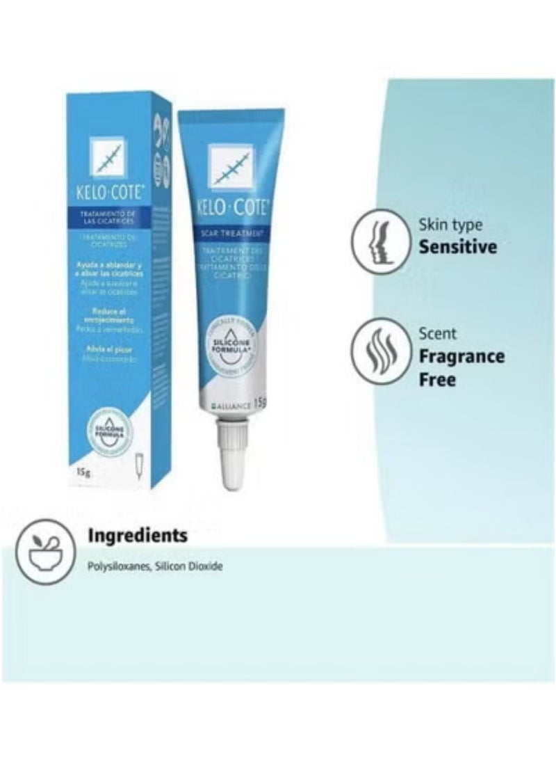 Kelo-cote Premium Scar Gel 15g - Advanced Formula to Soften Raised Scars, Reduce Redness & Discoloration - Image 4